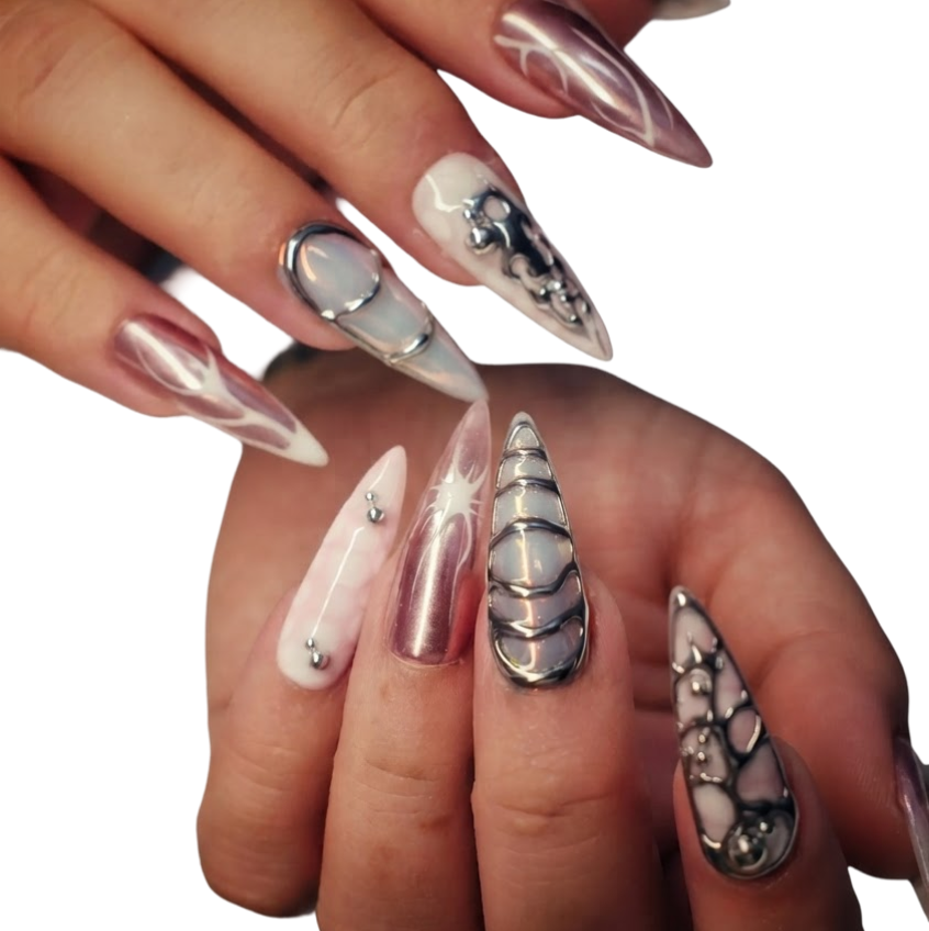 Custom GelX Manicure example 2